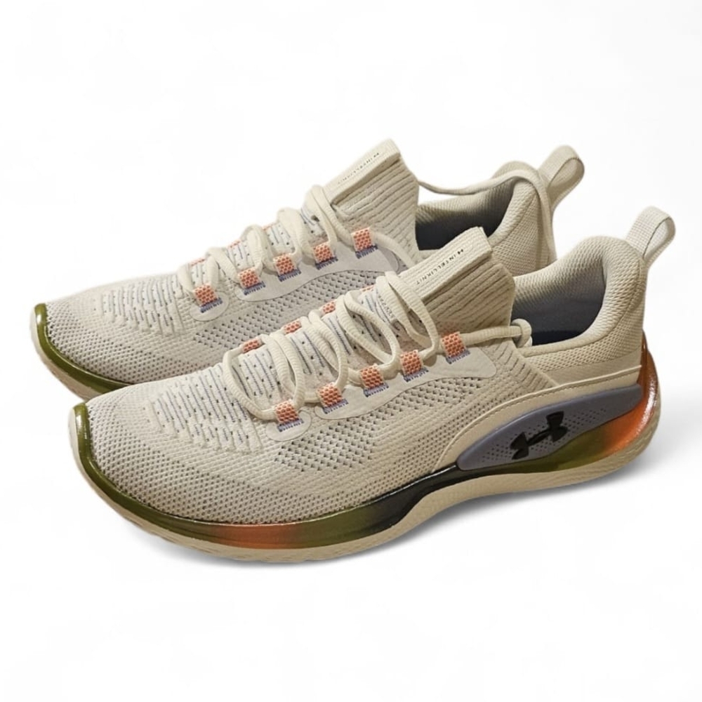 Under Armour Beige and Olive Athletic Shoes